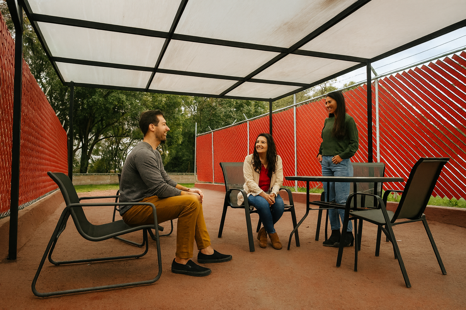 Roof garden común: